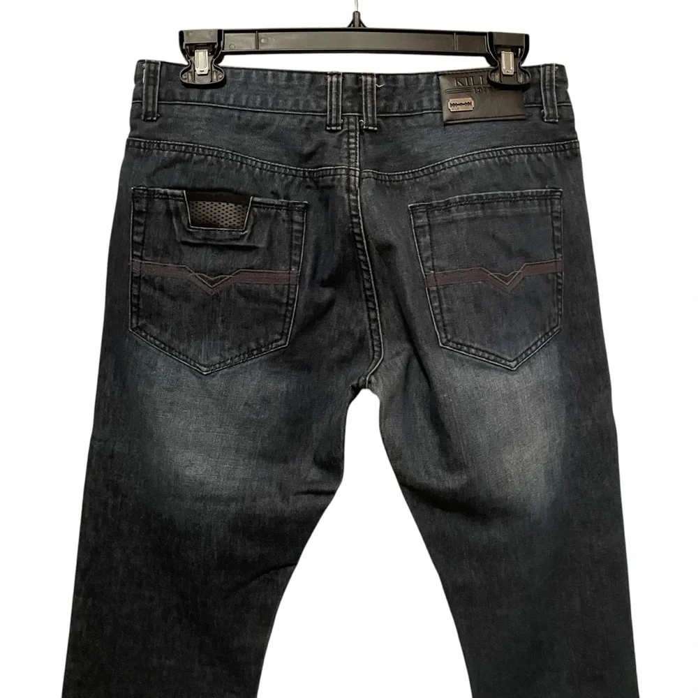 Killer Jeans 1976 Straight Leg Blue Men's Size 36x31 Premium Denim Dark Wash